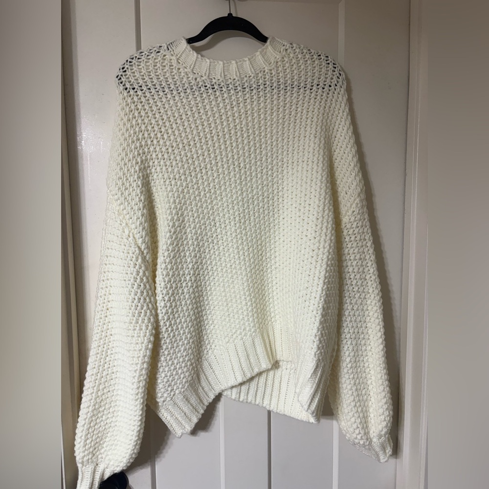 Altar’d State Cream Chunky Knit Women's Sweater